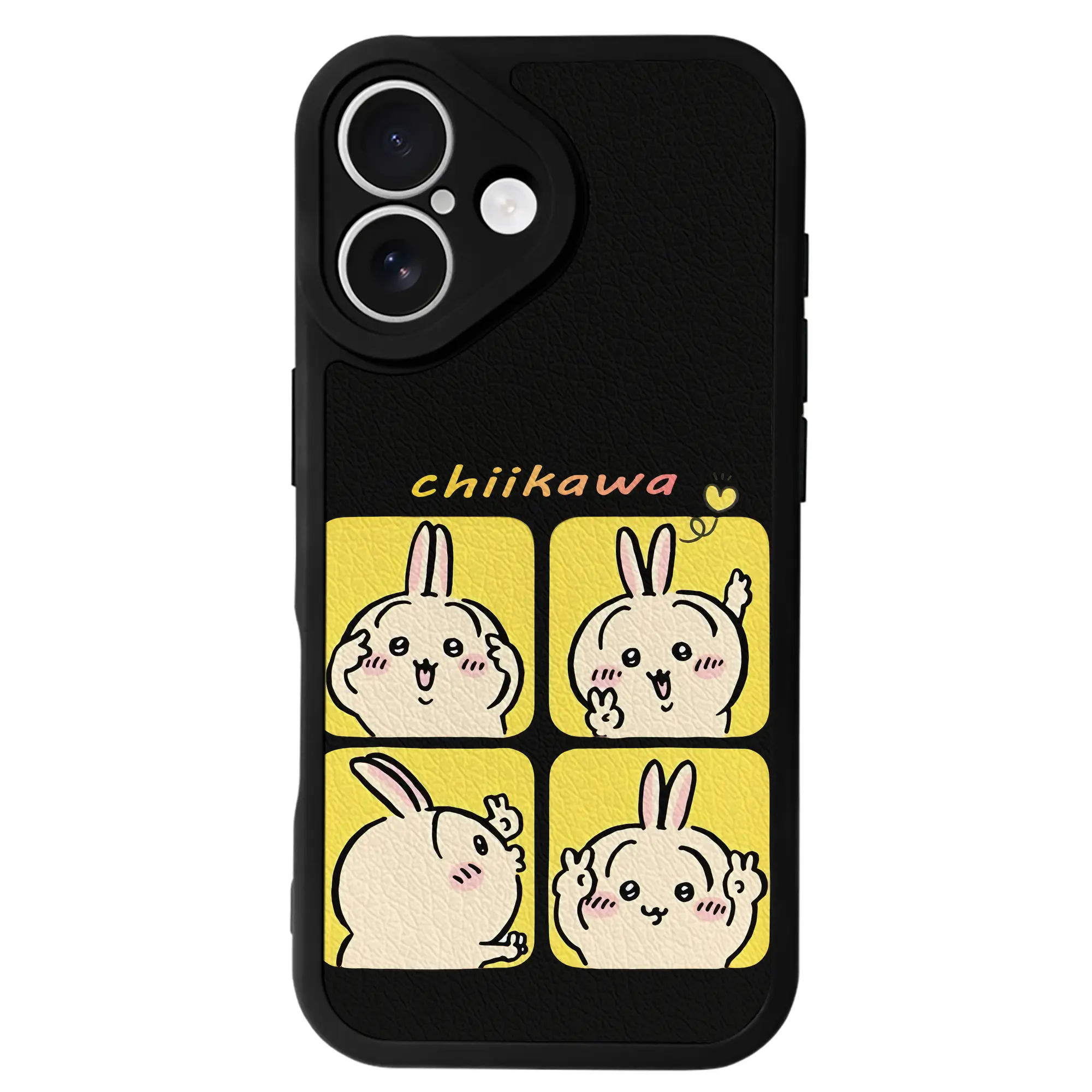 ちい が わ グッズ うさぎ - IPhone 16シリーズ対応 ・ シリコンスマホケース ・ レザー調 ・ 高精度フィット ・ 耐衝撃 ・ ワイヤレス充電対応 ・ 精密カット